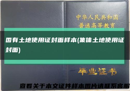 国有土地使用证封面样本(集体土地使用证封面)缩略图