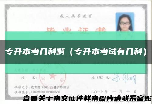 专升本考几科啊（专升本考试有几科）缩略图