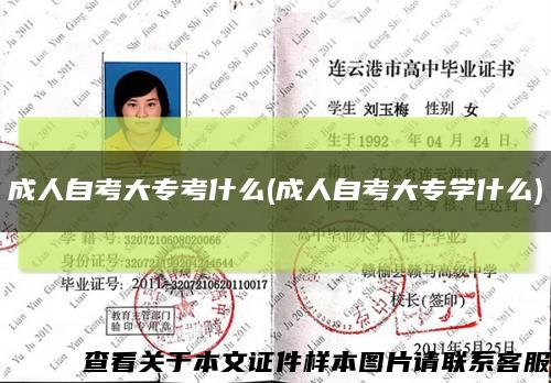 成人自考大专考什么(成人自考大专学什么)缩略图