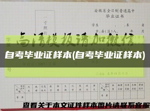 自考毕业证样本(自考毕业证样本)缩略图