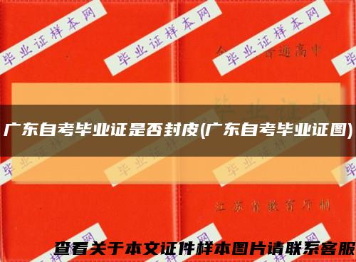 广东自考毕业证是否封皮(广东自考毕业证图)缩略图