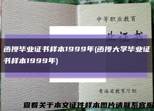 函授毕业证书样本1999年(函授大学毕业证书样本1999年)缩略图