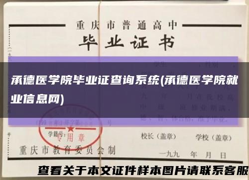 承德医学院毕业证查询系统(承德医学院就业信息网)缩略图