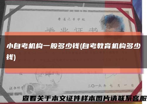 小自考机构一般多少钱(自考教育机构多少钱)缩略图