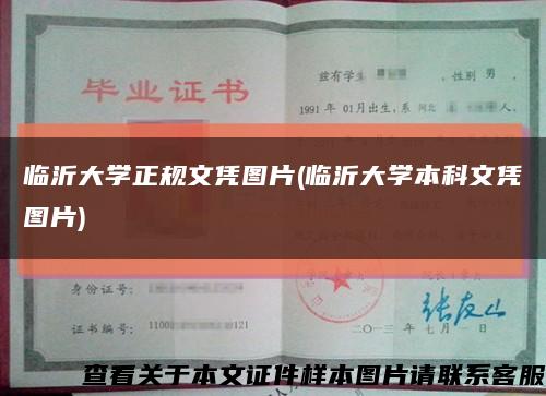 临沂大学正规文凭图片(临沂大学本科文凭图片)缩略图