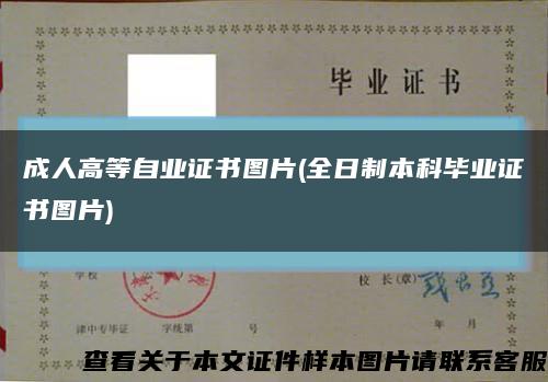 成人高等自业证书图片(全日制本科毕业证书图片)缩略图