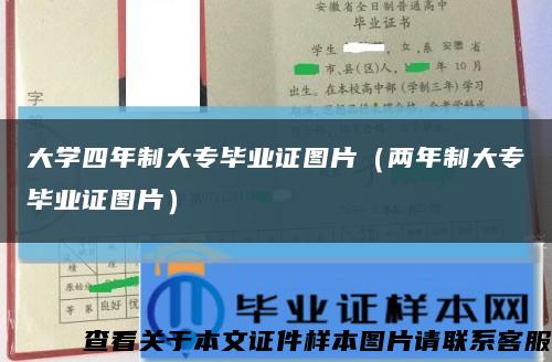 大学四年制大专毕业证图片（两年制大专毕业证图片）缩略图