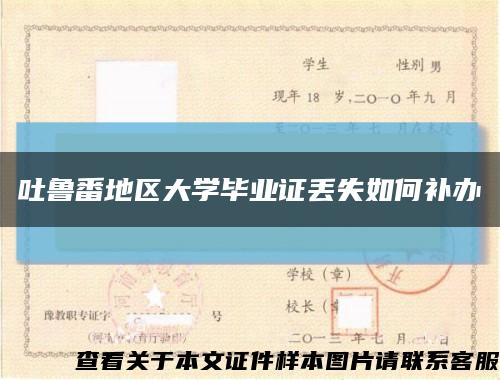 吐鲁番地区大学毕业证丢失如何补办缩略图