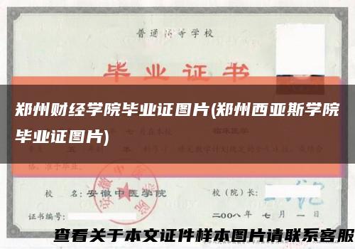 郑州财经学院毕业证图片(郑州西亚斯学院毕业证图片)缩略图