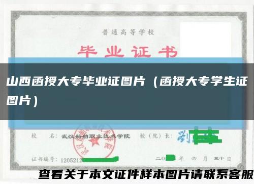 山西函授大专毕业证图片（函授大专学生证图片）缩略图