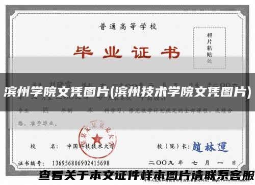 滨州学院文凭图片(滨州技术学院文凭图片)缩略图