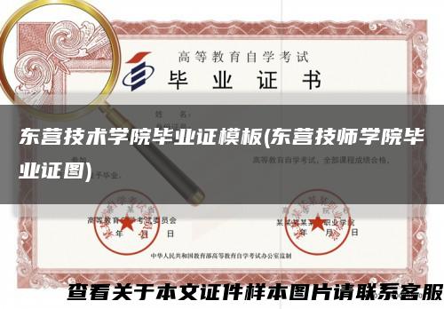 东营技术学院毕业证模板(东营技师学院毕业证图)缩略图
