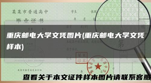 重庆邮电大学文凭图片(重庆邮电大学文凭样本)缩略图
