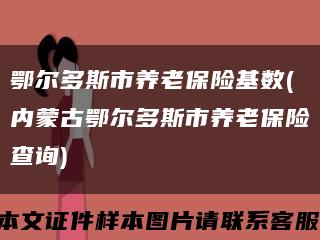 鄂尔多斯市养老保险基数(内蒙古鄂尔多斯市养老保险查询)缩略图