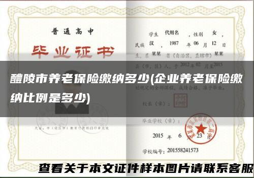 醴陵市养老保险缴纳多少(企业养老保险缴纳比例是多少)缩略图