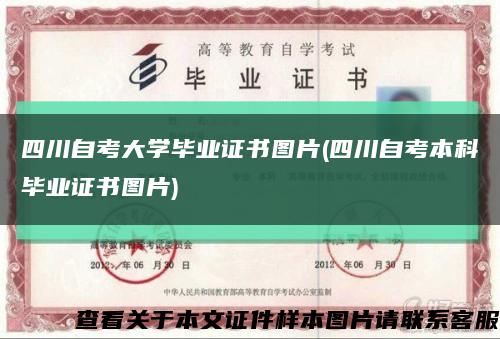 四川自考大学毕业证书图片(四川自考本科毕业证书图片)缩略图