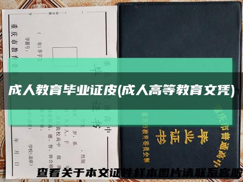 成人教育毕业证皮(成人高等教育文凭)缩略图