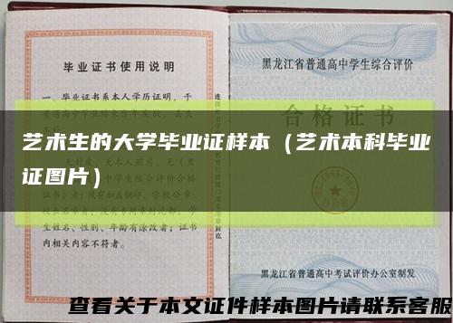 艺术生的大学毕业证样本（艺术本科毕业证图片）缩略图