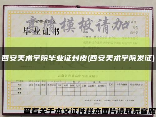 西安美术学院毕业证封皮(西安美术学院发证)缩略图