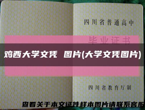鸡西大学文凭 图片(大学文凭图片)缩略图