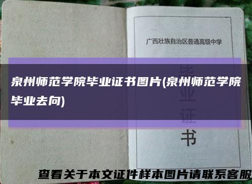 泉州师范学院毕业证书图片(泉州师范学院毕业去向)缩略图