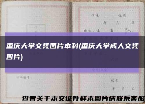 重庆大学文凭图片本科(重庆大学成人文凭图片)缩略图