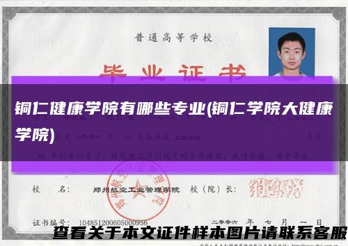 铜仁健康学院有哪些专业(铜仁学院大健康学院)缩略图