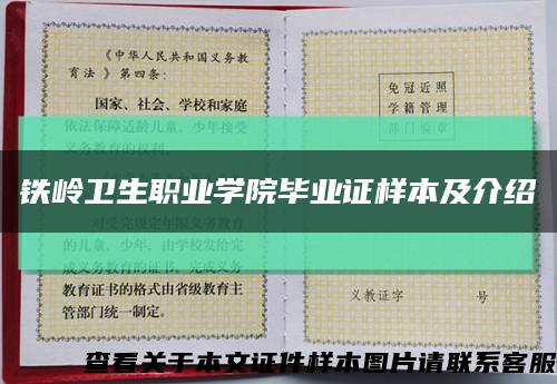铁岭卫生职业学院毕业证样本及介绍缩略图