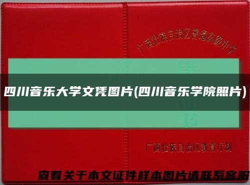四川音乐大学文凭图片(四川音乐学院照片)缩略图