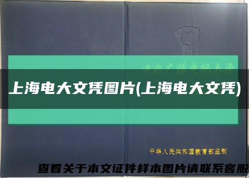 上海电大文凭图片(上海电大文凭)缩略图