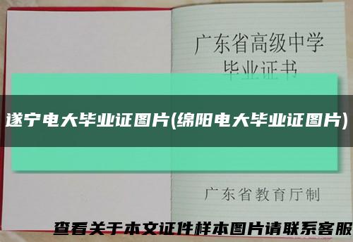 遂宁电大毕业证图片(绵阳电大毕业证图片)缩略图
