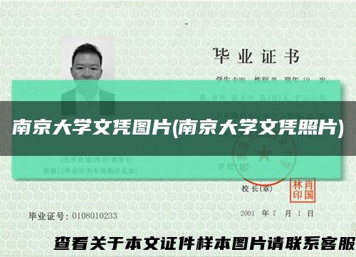 南京大学文凭图片(南京大学文凭照片)缩略图