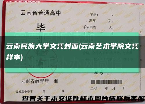 云南民族大学文凭封面(云南艺术学院文凭样本)缩略图