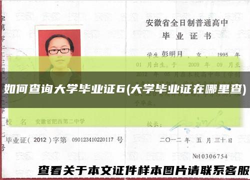 如何查询大学毕业证6(大学毕业证在哪里查)缩略图