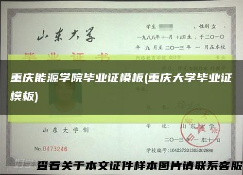 重庆能源学院毕业证模板(重庆大学毕业证模板)缩略图