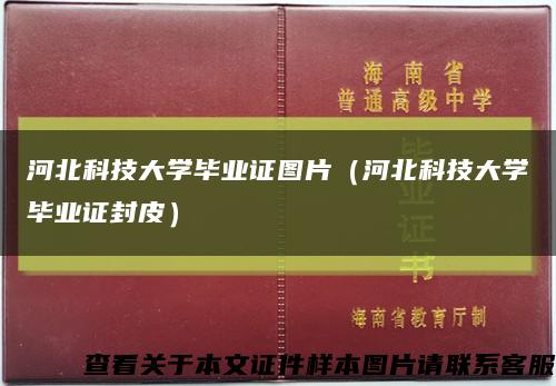 河北科技大学毕业证图片（河北科技大学毕业证封皮）缩略图