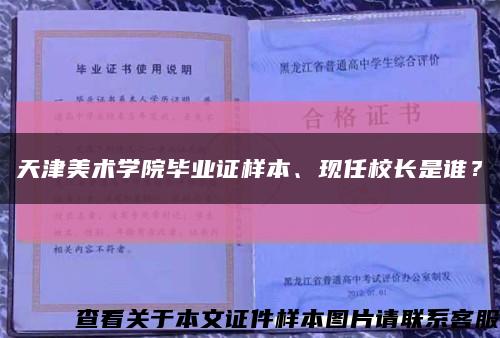 天津美术学院毕业证样本、现任校长是谁？缩略图