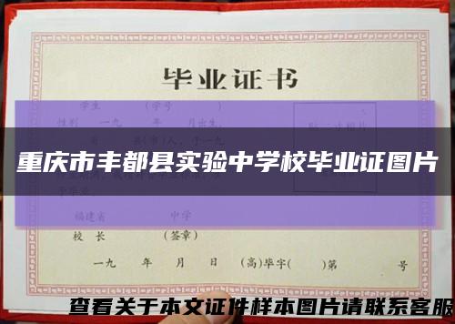 重庆市丰都县实验中学校毕业证图片缩略图