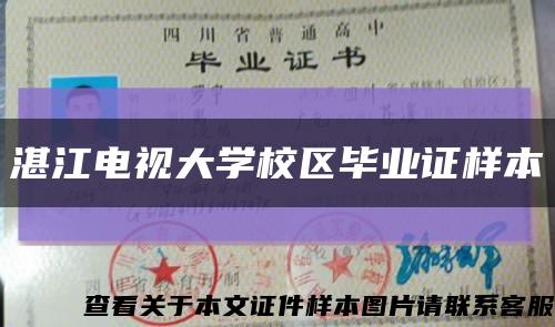 湛江电视大学校区毕业证样本缩略图