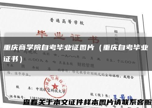 重庆商学院自考毕业证图片（重庆自考毕业证书）缩略图