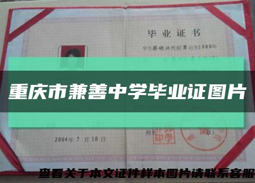 重庆市兼善中学毕业证图片缩略图
