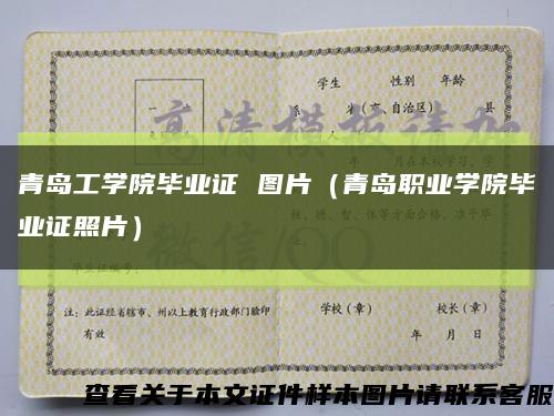 青岛工学院毕业证 图片（青岛职业学院毕业证照片）缩略图