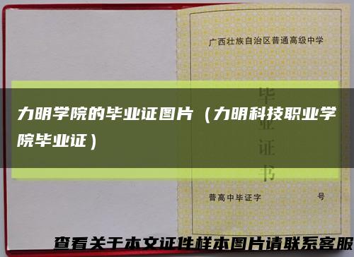 力明学院的毕业证图片（力明科技职业学院毕业证）缩略图