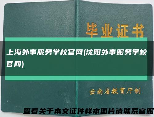 上海外事服务学校官网(沈阳外事服务学校官网)缩略图