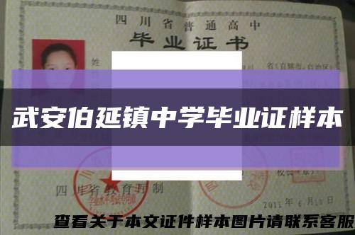 武安伯延镇中学毕业证样本缩略图