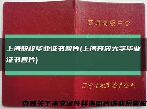 上海职校毕业证书图片(上海开放大学毕业证书图片)缩略图