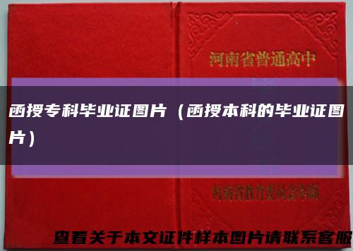 函授专科毕业证图片（函授本科的毕业证图片）缩略图