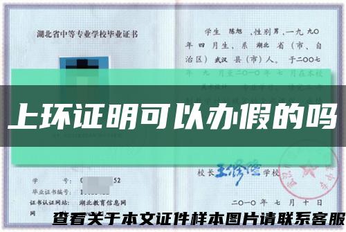 上环证明可以办假的吗缩略图