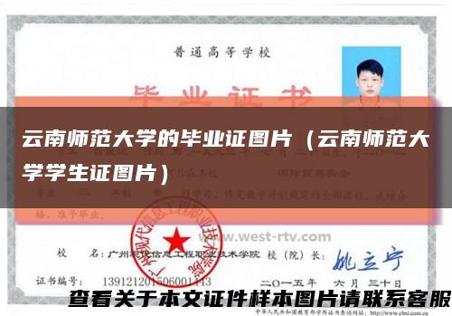 云南师范大学的毕业证图片（云南师范大学学生证图片）缩略图