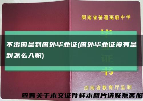 不出国拿到国外毕业证(国外毕业证没有拿到怎么入职)缩略图